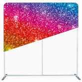 Rainbow Sequins Sparkle Party Double Sided Backdrop - Layoris